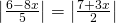 \left|\frac{6-8x}{5}\right|=\left|\frac{7+3x}{2}\right|