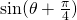 \sin(\theta+\frac{\pi}{4})