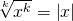 \sqrt[k]{x^k}=\left |{x}\right |