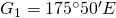 G_{1}=175^{\circ}50'E