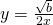 y=\frac{\sqrt{b}}{2x}