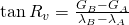 \tan {R_v}=\frac{G_B-G_A}{\lambda_B-\lambda_A}