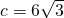 c=6\sqrt{3}