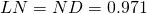 LN=ND=0.971