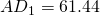 AD_{1}=61.44