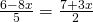 \frac{6-8x}{5}=\frac{7+3x}{2}