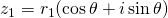 z_1=r_1(\cos \theta +i \sin \theta)